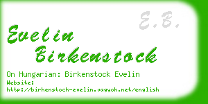 evelin birkenstock business card